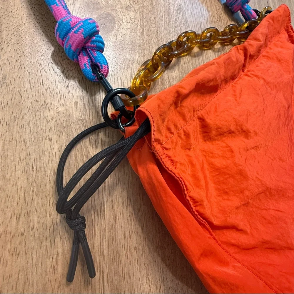 Rotunda Sant Hobo Bag- Orange - Picture 5 of 15